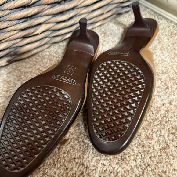 Aerosoles Leather Sling Back Pumps Shoes Women Sz 9M - Picture 4 of 4